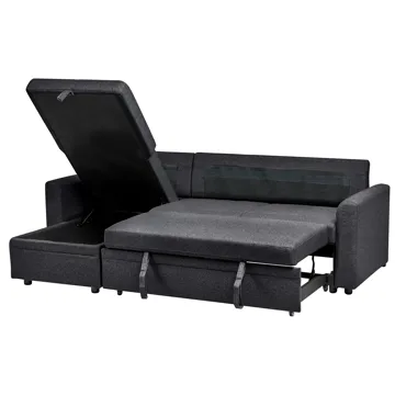 3-sits soffa Nassjo Högervänd - Svart - Möbler - Soffa - Bäddsoffa