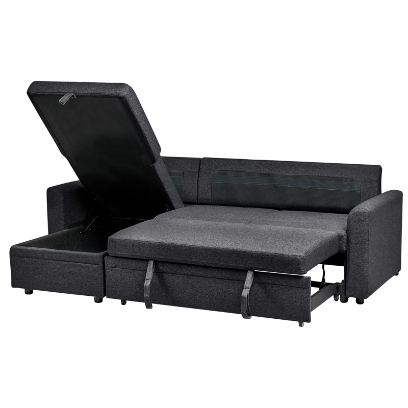 3-sits soffa Nassjo Högervänd - Svart - Möbler - Soffa - Bäddsoffa