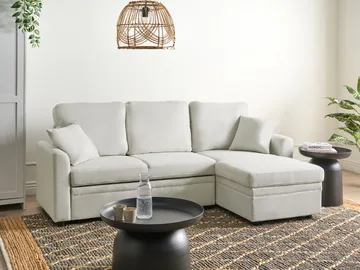 3-sits soffa Nassjo Vänstervänd - Ljusbeige - Möbler - Soffa - Bäddsoffa