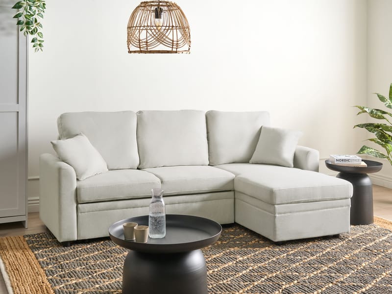 3-sits soffa Nassjo Vänstervänd - Ljusbeige - Möbler - Soffa - Bäddsoffa
