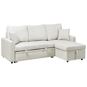 3-sits soffa Nassjo Vänstervänd - Ljusbeige - Möbler - Soffa - Bäddsoffa