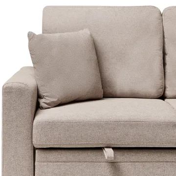 3-sits soffa Nassjo Vänstervänd - Ljusbrun - Möbler - Soffa - Bäddsoffa