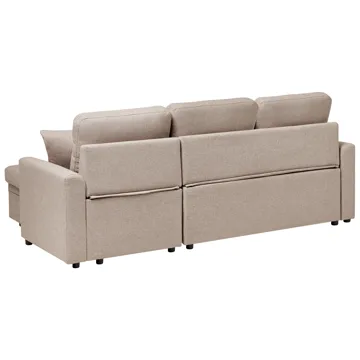 3-sits soffa Nassjo Vänstervänd - Ljusbrun - Möbler - Soffa - Bäddsoffa