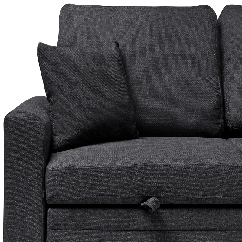 3-sits soffa Nassjo Vänstervänd - Svart - Möbler - Soffa - Bäddsoffa