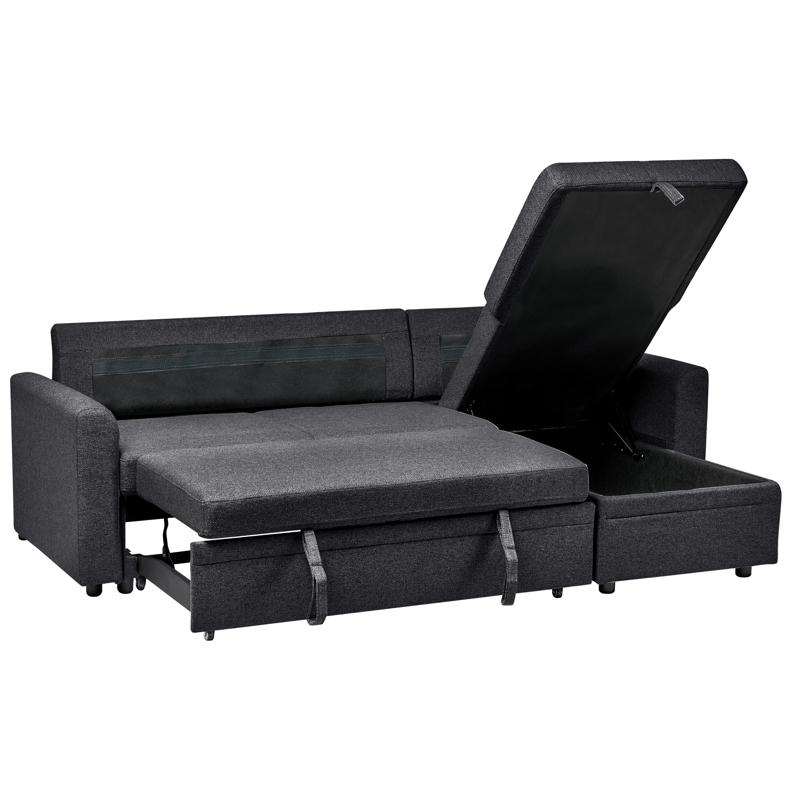 3-sits soffa Nassjo Vänstervänd - Svart - Möbler - Soffa - Bäddsoffa