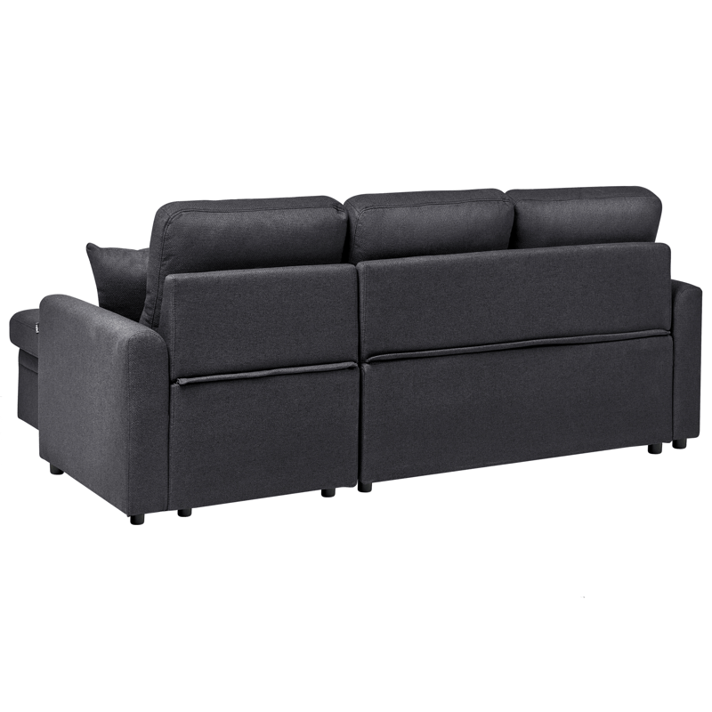3-sits soffa Nassjo Vänstervänd - Svart - Möbler - Soffa - Bäddsoffa