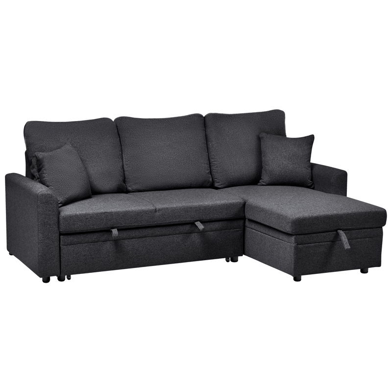 3-sits soffa Nassjo Vänstervänd - Svart - Möbler - Soffa - Bäddsoffa