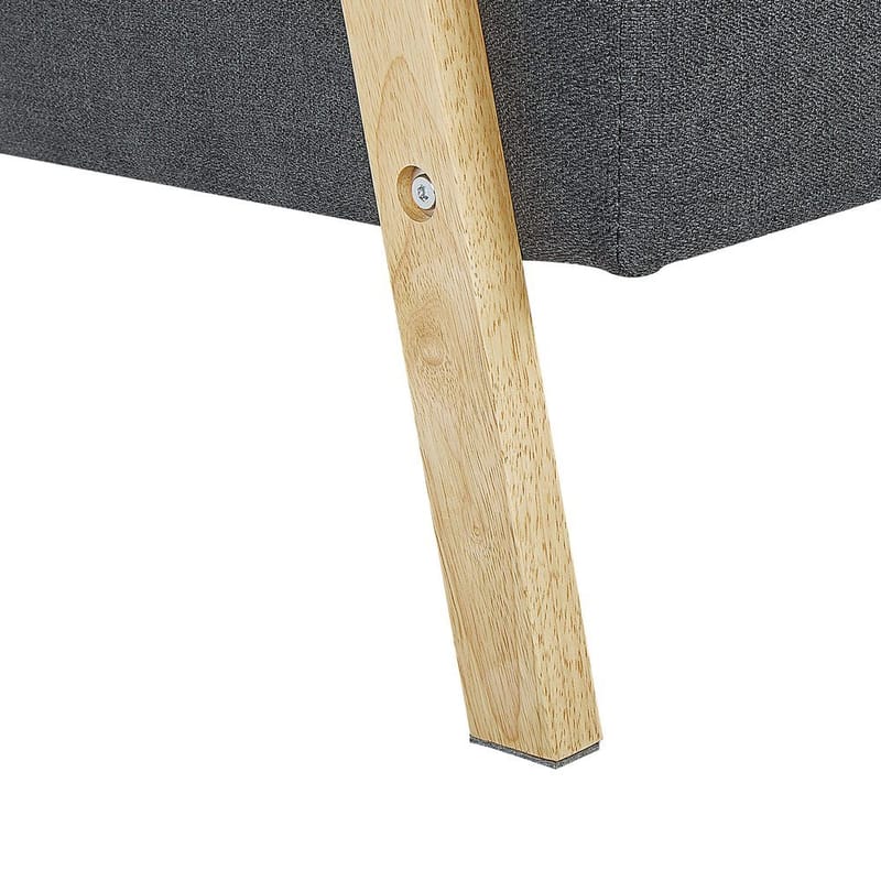 3-sits soffa Tjorn - Mörkgrå, ljust trä - Möbler - Soffa - Bäddsoffa