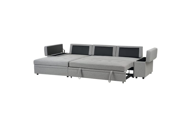 3-sitssoffa Hrisey Grå, svart - Grå, svart - Möbler - Soffa - Bäddsoffa