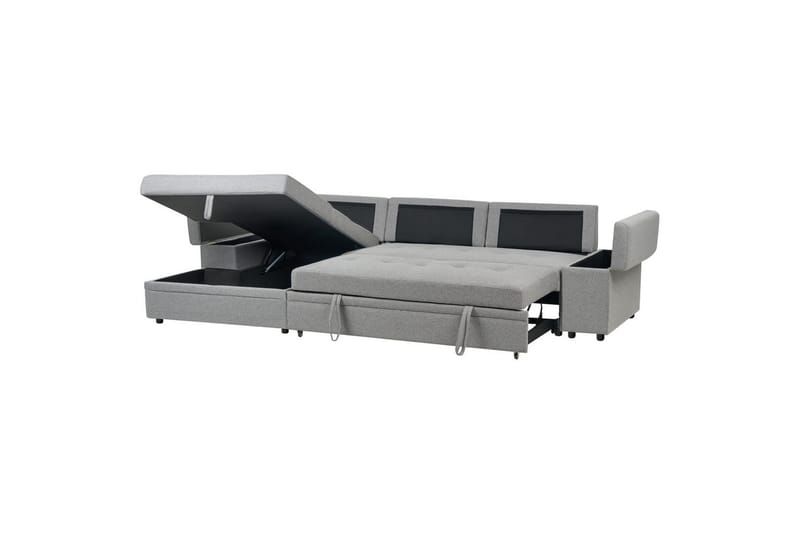 3-sitssoffa Hrisey Grå, svart - Grå, svart - Möbler - Soffa - Bäddsoffa