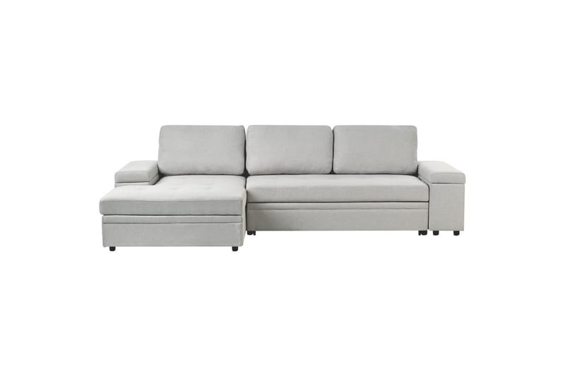 3-sitssoffa Hrisey Ljusgrå, svart - Ljusgrå, svart - Möbler - Soffa - Bäddsoffa