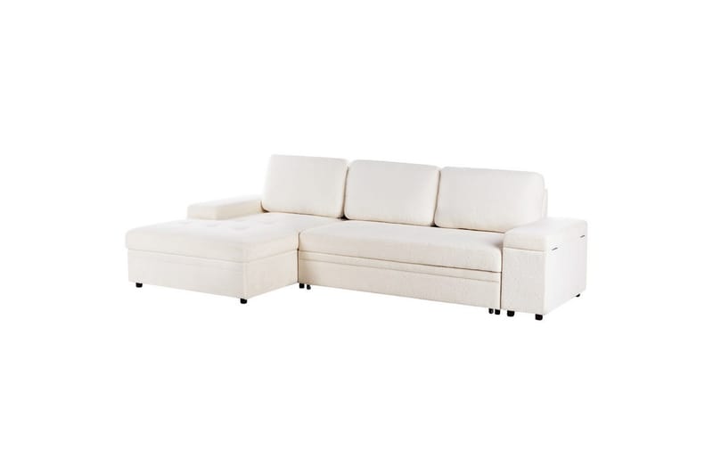 3-sitssoffa Hrisey Vit, Svart - Vit, Svart - Möbler - Soffa - Bäddsoffa