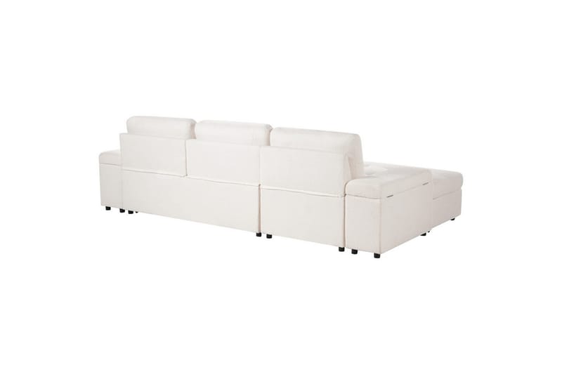3-sitssoffa Hrisey Vit, Svart - Vit, Svart - Möbler - Soffa - Bäddsoffa