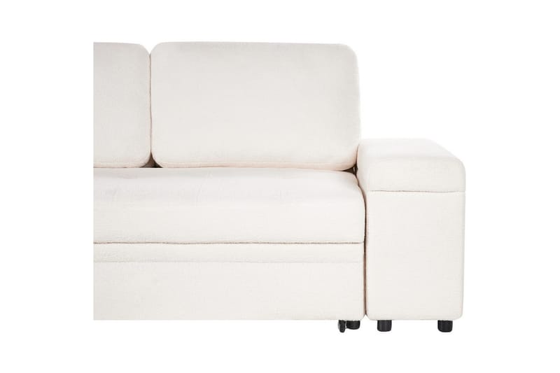 3-sitssoffa Hrisey Vit, Svart - Vit, Svart - Möbler - Soffa - Bäddsoffa