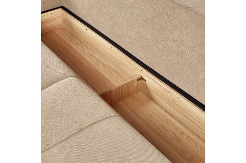 3-sitssoffa Innvik - Brun, 213x156 cm - Möbler - Soffa - Bäddsoffa