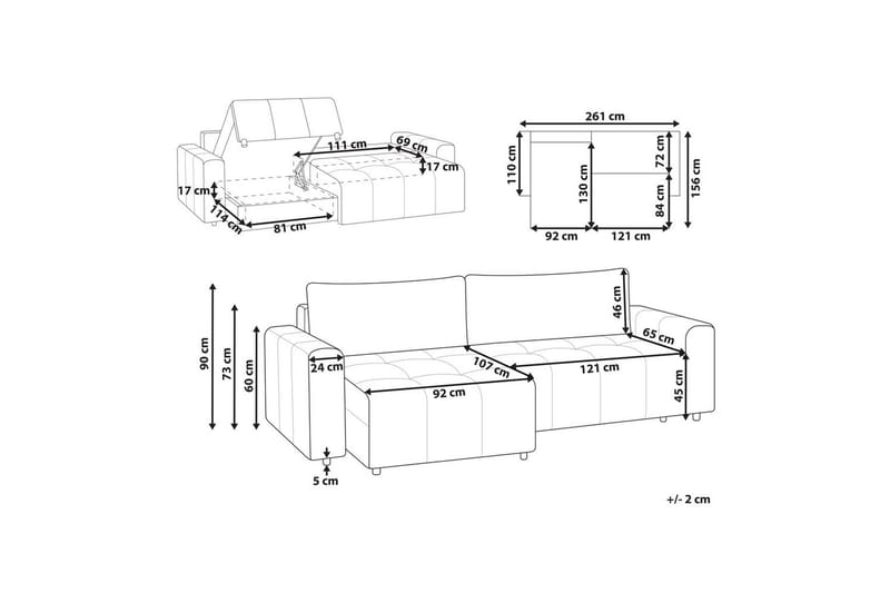 3-sitssoffa Innvik - Möbler - Soffa - Bäddsoffa