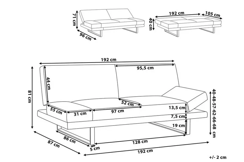 Ramsholt Bäddsoffa - Beige - Möbler - Soffa - Bäddsoffa - Bäddsoffa 4 sits