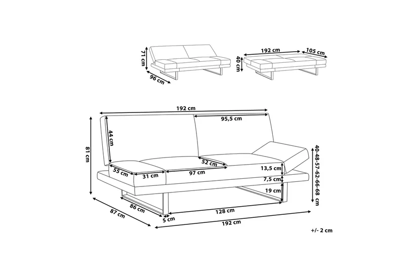Ramsholt Bäddsoffa - Beige - Möbler - Soffa - Bäddsoffa - Bäddsoffa 4 sits