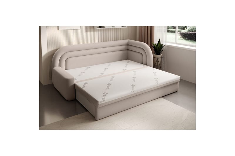 Soffa Eltap Fabillo 223x86x80 cm - Sola 18, Grå, Höger - Möbler - Soffa - Bäddsoffa - Bäddsoffa 4 sits