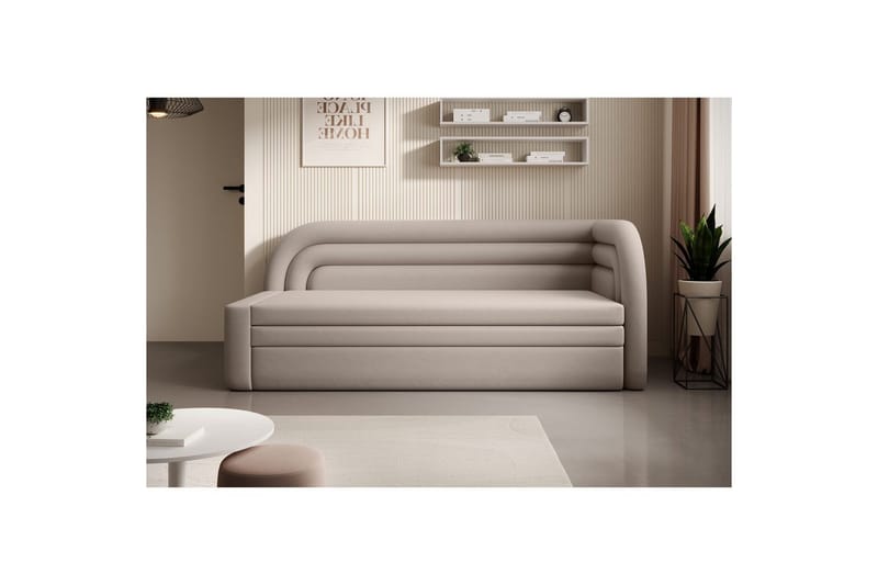Soffa Eltap Fabillo 223x86x80 cm - Sola 18, Grå, Höger - Möbler - Soffa - Bäddsoffa - Bäddsoffa 4 sits