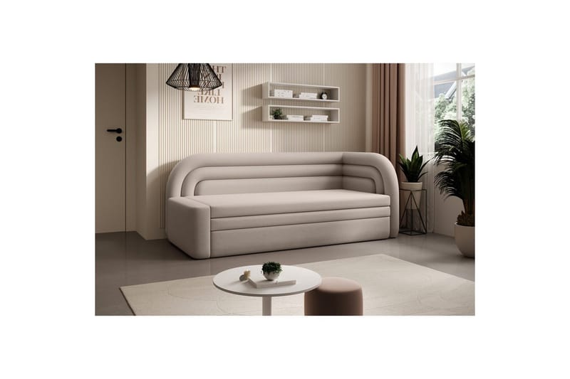 Soffa Eltap Fabillo 223x86x80 cm - Sola 18, Grå, Höger - Möbler - Soffa - Bäddsoffa - Bäddsoffa 4 sits