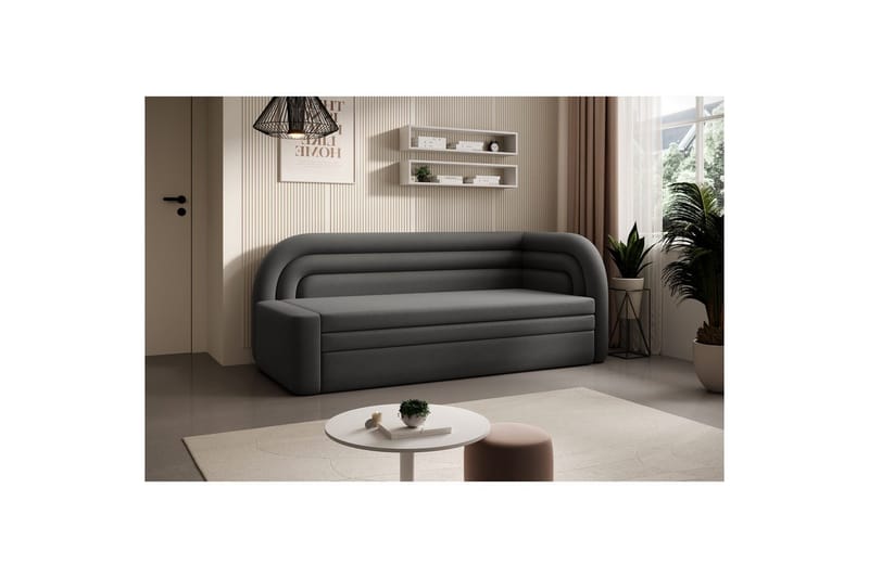Soffa Eltap Fabillo 223x86x80 cm - Sola 6, Grå, Höger - Möbler - Soffa - Bäddsoffa - Bäddsoffa 4 sits