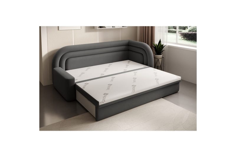 Soffa Eltap Fabillo 223x86x80 cm - Sola 6, Grå, Höger - Möbler - Soffa - Bäddsoffa - Bäddsoffa 4 sits