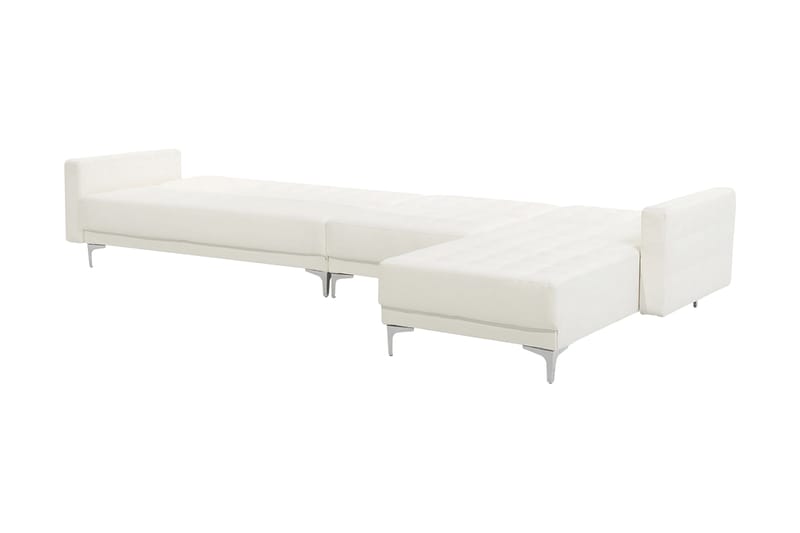 Aberdeen Hörnbäddsoffa med Fotpall Vänster - Vit - Möbler - Soffa - Bäddsoffa