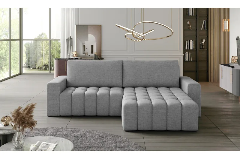 Abonetta Divanbäddsoffa Höger, Grå