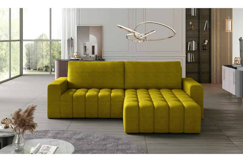Abonetta Divanbäddsoffa Höger - Gul - Möbler - Soffa - Bäddsoffa