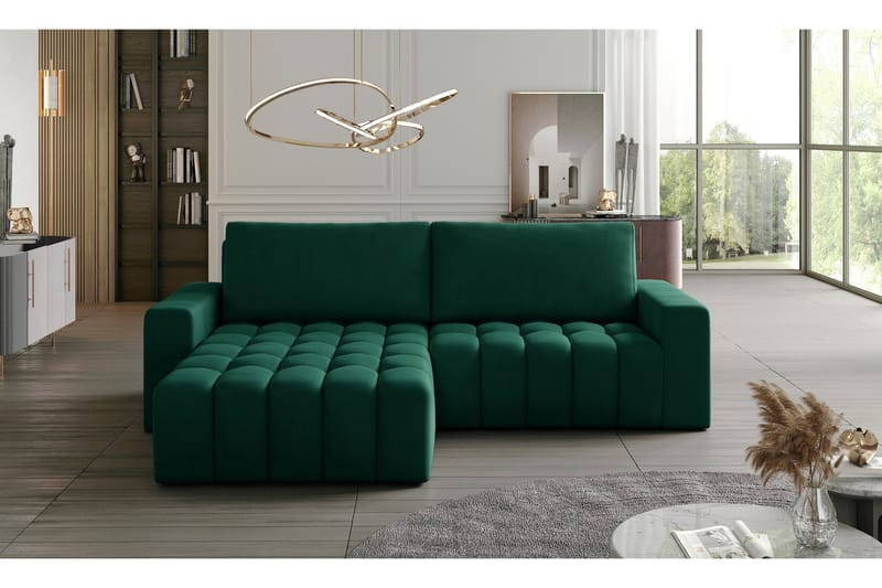 Abonetta Divanbäddsoffa Vänster - Grön - Möbler - Soffa - Bäddsoffa