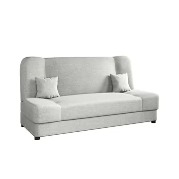 Abron 3-sits Fällbar Bäddsoffa 116x195 cm med Förvaring i Tyg - Grå - Möbler - Soffa - Bäddsoffa