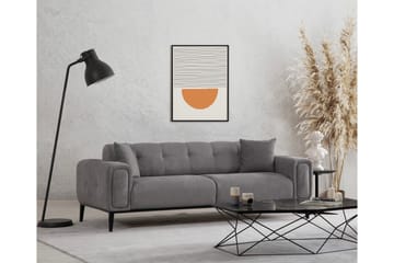 Adelphe Rektangulär Bäddsoffa 88x178 cm i Tyg - Grå - Möbler - Soffa - Bäddsoffa