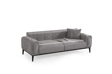 Adelphe Rektangulär Bäddsoffa 88x178 cm i Tyg - Grå - Möbler - Soffa - Bäddsoffa