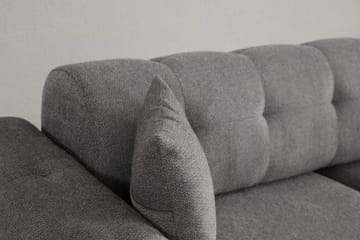 Adelphe Rektangulär Bäddsoffa 88x178 cm i Tyg - Grå - Möbler - Soffa - Bäddsoffa