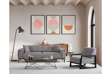 Adelphe Rektangulär Bäddsoffa 88x178 cm i Tyg - Grå - Möbler - Soffa - Bäddsoffa