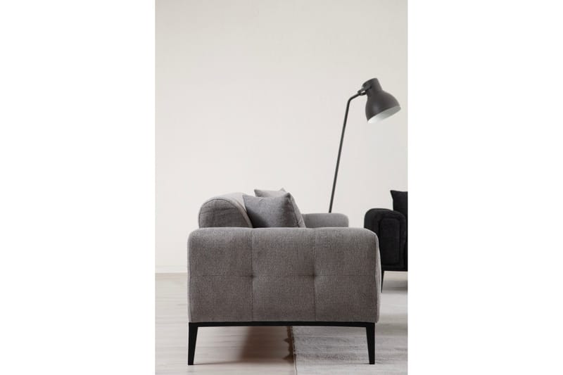 Adelphe Rektangulär Bäddsoffa 88x178 cm i Tyg - Grå - Möbler - Soffa - Bäddsoffa