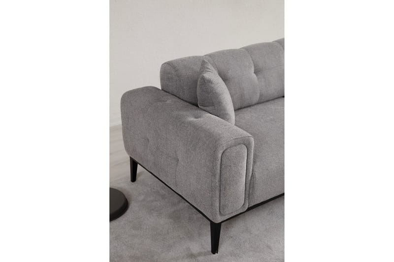 Adelphe Rektangulär Bäddsoffa 88x178 cm i Tyg - Grå - Möbler - Soffa - Bäddsoffa