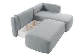Afir Bäddsoffa m. Divan 2-sits - Beige/Vit - Möbler - Soffa - Bäddsoffa