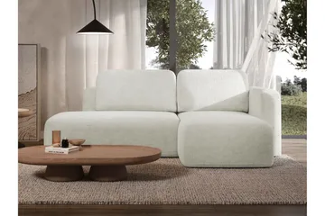 Afir Bäddsoffa m. Divan 2-sits - Beige/Vit - Möbler - Soffa - Bäddsoffa