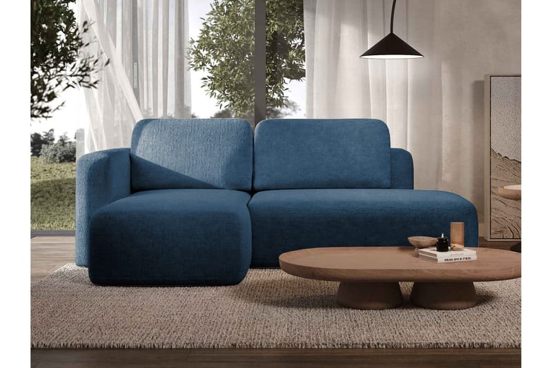 Afir Bäddsoffa m. Divan 2-sits - Blå - Möbler - Soffa - Bäddsoffa