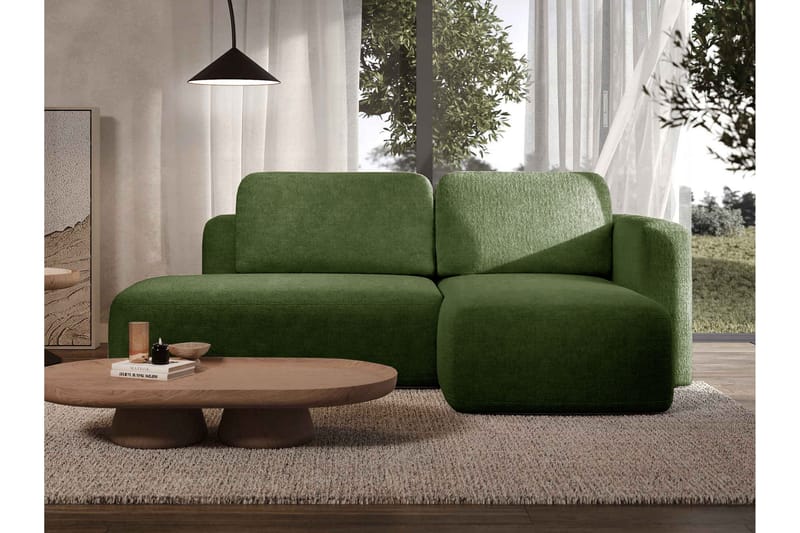 Afir Bäddsoffa m. Divan 2-sits - Grön - Möbler - Soffa - Bäddsoffa