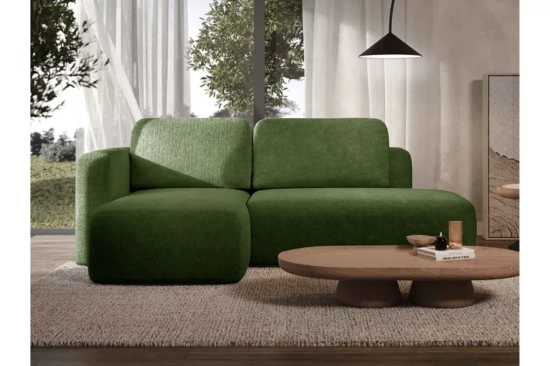 Afir Bäddsoffa m. Divan 2-sits - Grön - Möbler - Soffa - Bäddsoffa