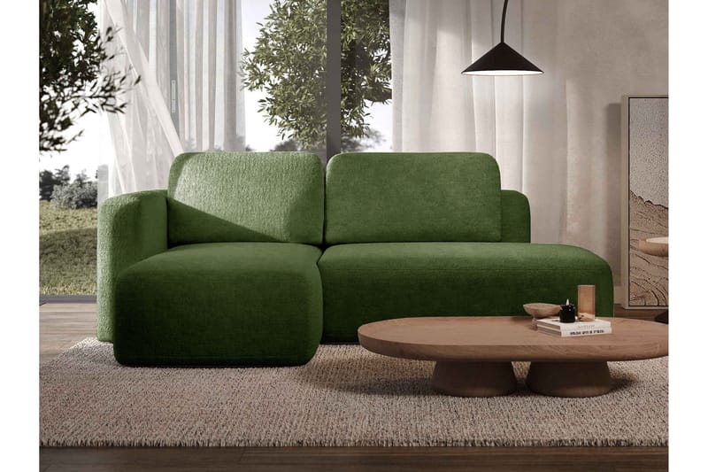 Afir Bäddsoffa m. Divan 2-sits - Grön - Möbler - Soffa - Bäddsoffa