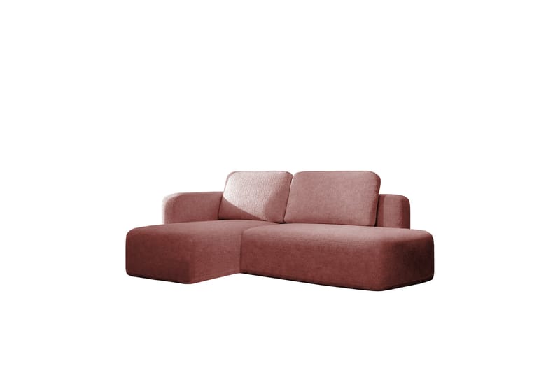 Afir Bäddsoffa m. Divan 2-sits, Rosa