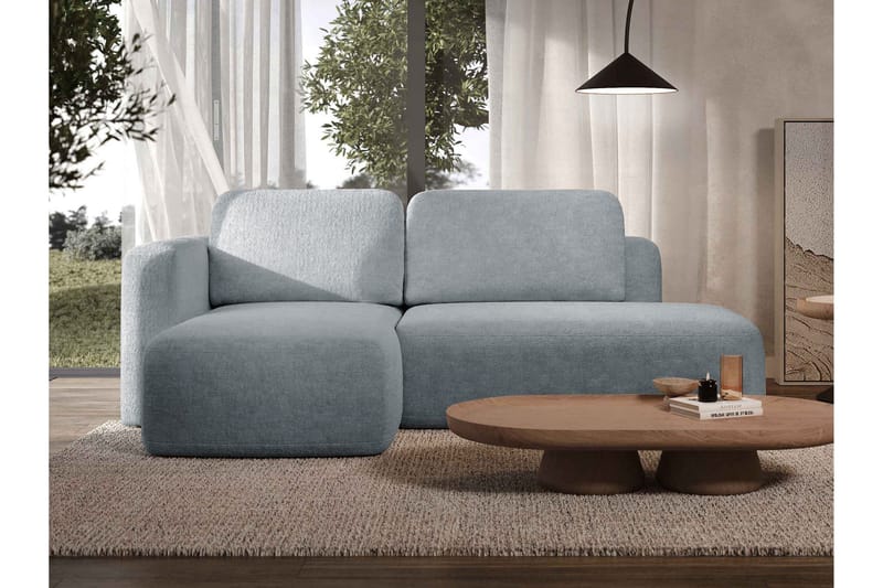 Afir Bäddsoffa m. Divan 2-sits - Svart/Brun - Möbler - Soffa - Bäddsoffa