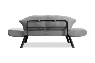 Albertina 2-sits Längsbäddad Bäddsoffa 75x210 cm i Tyg - Grå - Möbler - Soffa - Bäddsoffa