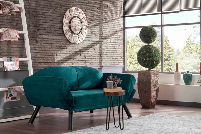 Albertina Bäddsoffa 2-sits - Blågrön - Möbler - Soffa - Bäddsoffa