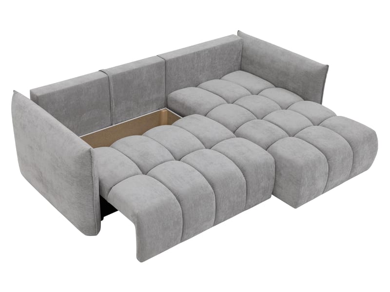 Aldvian 3-sits Bäddsoffa med divan - beige - Möbler - Soffa - Bäddsoffa