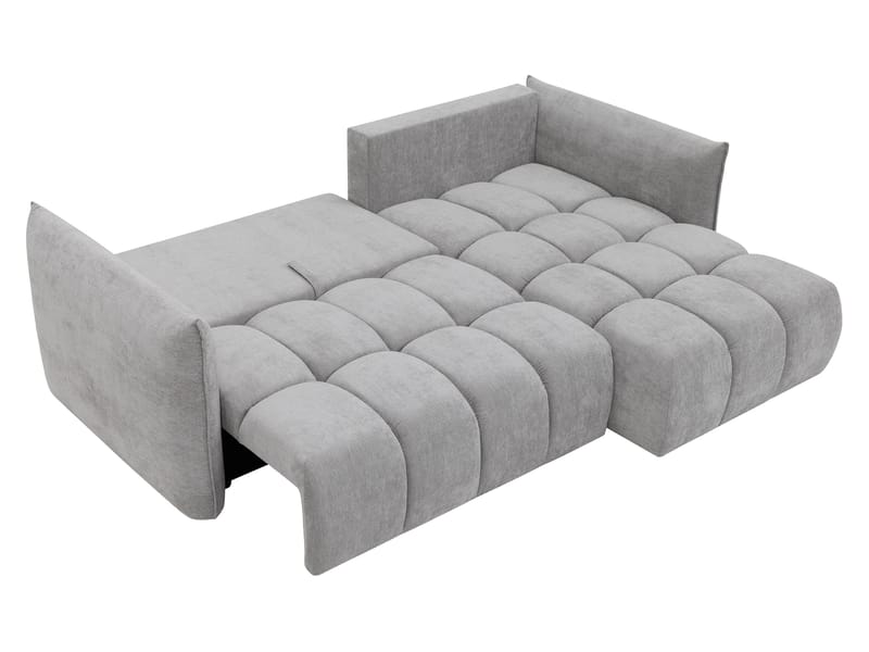 Aldvian 3-sits Bäddsoffa med divan - grå - Möbler - Soffa - Bäddsoffa